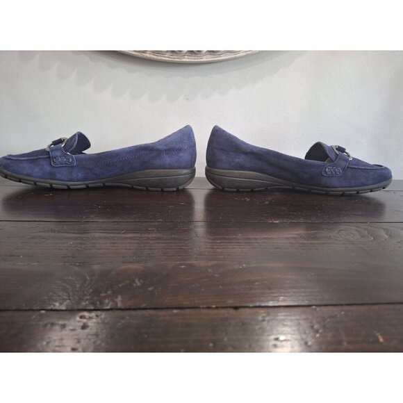 NWOB Easy Spirit Women's Avienta Blue Suede Loafer/Sz. 8M - Picture 2 of 10